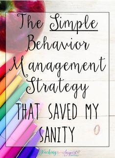 the simple behavior management strategy that saved my sanitiy by teaching students how to use it