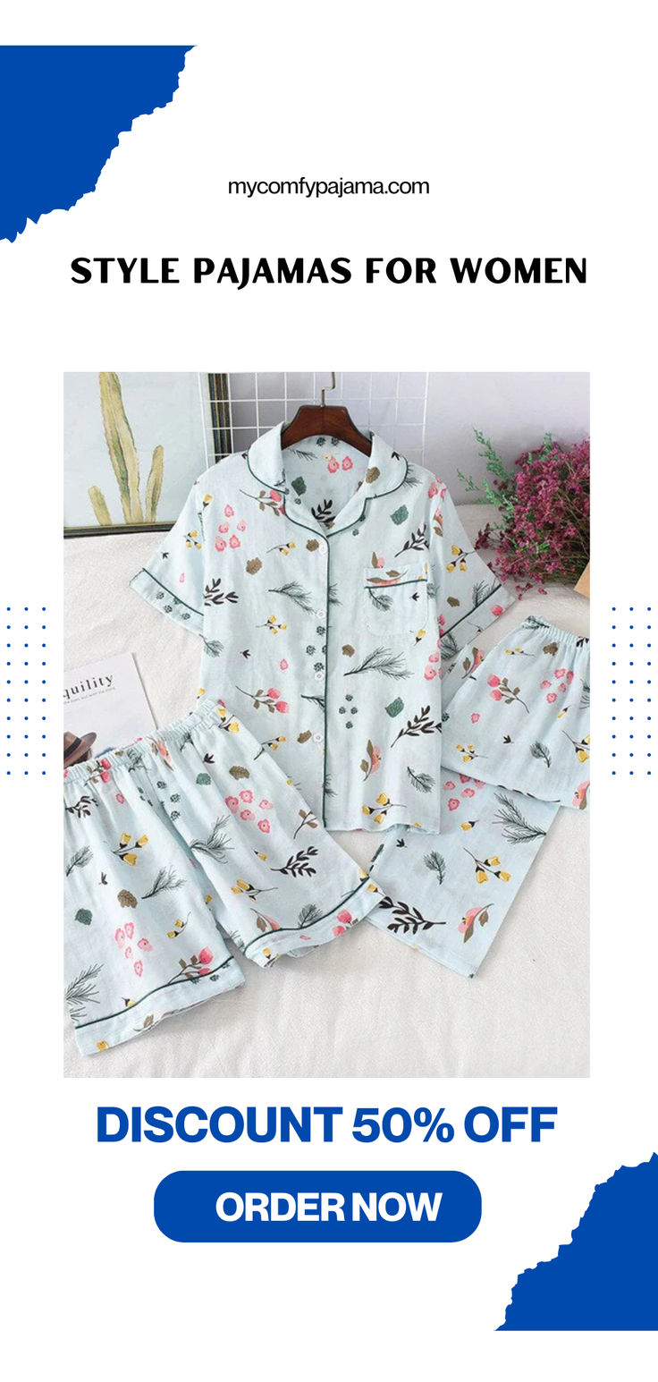 Elevate your loungewear with our stylish Pajamas for Women! 🌈✨ Perfect for relaxing at home or enjoying a cozy night in, this chic 2-piece set offers both comfort and flair. Get yours today and unwind in style! #StylishPajamas #Loungewear #PajamaSet #ComfortAndStyle #HomeEssentials #ChicSleepwear #RelaxInStyle #PajamaGoals #SweetDreams #CozyNights #FashionInspo #ComfortWear #BedtimeFashion #PajamaParty #TrendyLounge #StayCozy Cotton Sleepwear With Pockets For Home, Comfortable Sleepwear With Pockets For Home, Comfortable Cotton Pajama Party Sets, Comfortable Printed Cotton Sleepwear, Comfortable Cotton Sleepwear For Bedtime, Comfortable Sleepwear With Pockets For Sleepover, Casual Cotton Sleepwear For Sleepovers, Printed Cotton Sleepwear For Loungewear, Cotton Sleepwear With Pockets For Sleepovers