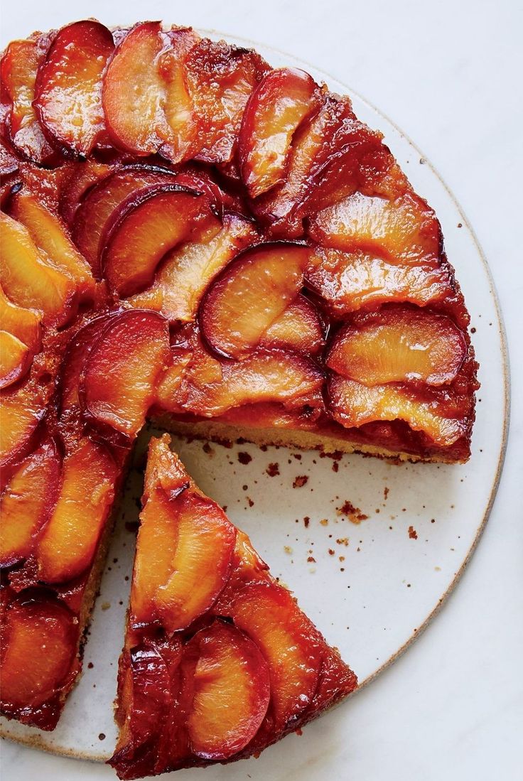 Try this luscious plum cake from star pastry chef Joanne Chang. Get the recipe from Food & Wine. Fall Fruit Cake, Baking With Plums, Plum Upside Down Cake Recipes, Upside Down Plum Cake, What To Make With Plums, Sugar Plum Danish, Plum Dessert Recipes, Plum Desserts, Plums Recipes