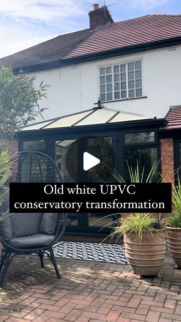 an old white upvc conservatory transformed into a home