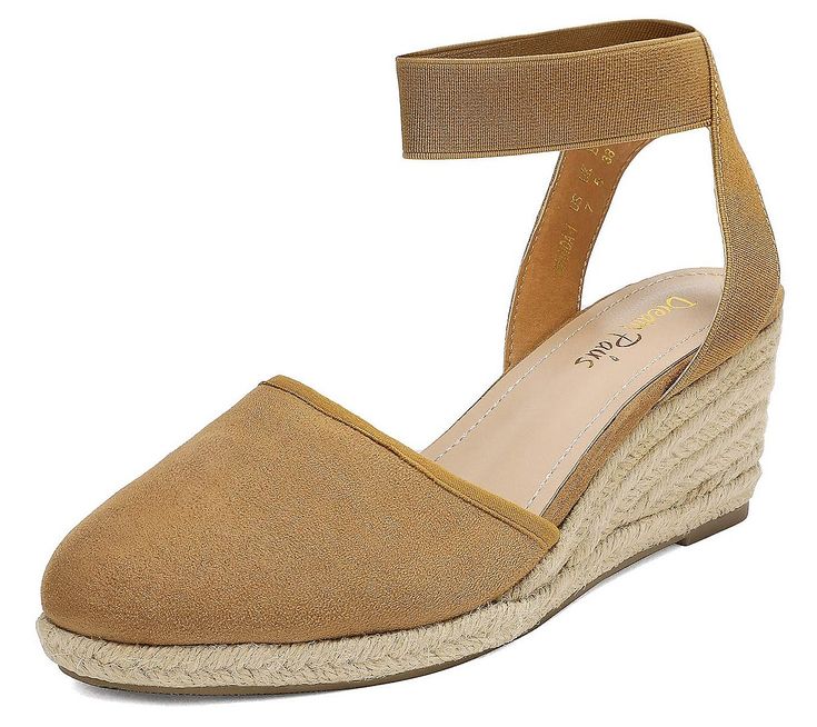 Whether paired with a flowy sundress or shorts and a tee, the Amanda is a laid-back wedge sandal that flatters your look as it keeps you all-day comfortable. From Dream Pairs. Comfortable Adjustable Wedge Heel Sandals, Comfortable Cushioned Wedge Sandals For Spring, Comfortable Spring Wedge Sandals With Cushioned Footbed, Wedge Heel Sandals For Beach, Comfortable Synthetic Wedge Sandals For Spring, Comfortable Spring Wedge Sandals, Comfortable Wedge Sandals For Spring, Comfortable Wedge Heel Sandals For Vacation, Comfortable Cushioned Wedge Sandals For Vacation