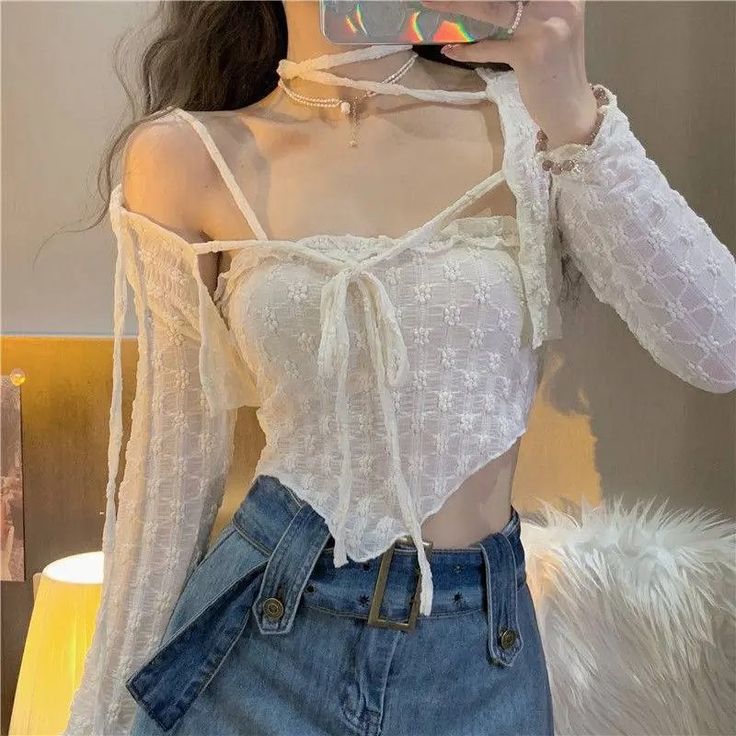 color: apricot/style 2, size: S Night Club Dresses, Party Crop Tops, Cropped Camisole, Dress Party Night, Lace Top Long Sleeve, Fit Fashion, Lace Crop Tops, Cardigan Tops, Sleeve Cardigan