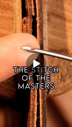 the stitch of the masters video