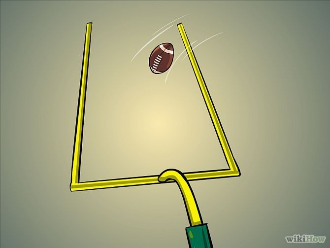 a drawing of a football being thrown into the air by a green hose with a ball on it