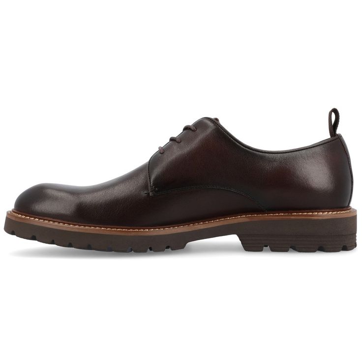 Introducing the Davies derby shoe by Thomas & Vine, the perfect go-to for casual and business looks alike. These lace-up shoes are crafted with genuine leather, ensuring durability and a touch of sophistication. The 6 mm Tru Comfort Foam™ insole provides cushioning and support for all-day comfort, while the lightweight outsole offers ease of movement. The Davies is an easy, versatile style with a round-toe design and pull tab for easy on and off. Business Looks, Derby Shoe, Closed Toe Shoes, Boot Jewelry, Toddler Boy Shoes, Winter Sneakers, Round Toe Heels, Mens Skin Care, Derby Shoes