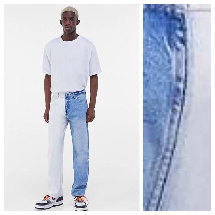 Nwt. Bershka Men 90's Style Retro Two Tone Jeans With Five-Pocket Design, Front Buttons Closure. Size 34. Ref. 0332/666. Waist 17,5" Flat, Rise 11,5", Inseam 31". 1062 White Y2k Jeans For Summer, White Urban Jeans For Summer, Summer Streetwear Patchwork Jeans, Summer Patchwork Jeans For Streetwear, Casual White Jeans For Streetwear, White 90s Jeans For Spring, White Jeans For Summer Streetwear, Retro White Jeans For Spring, White Retro Jeans For Spring