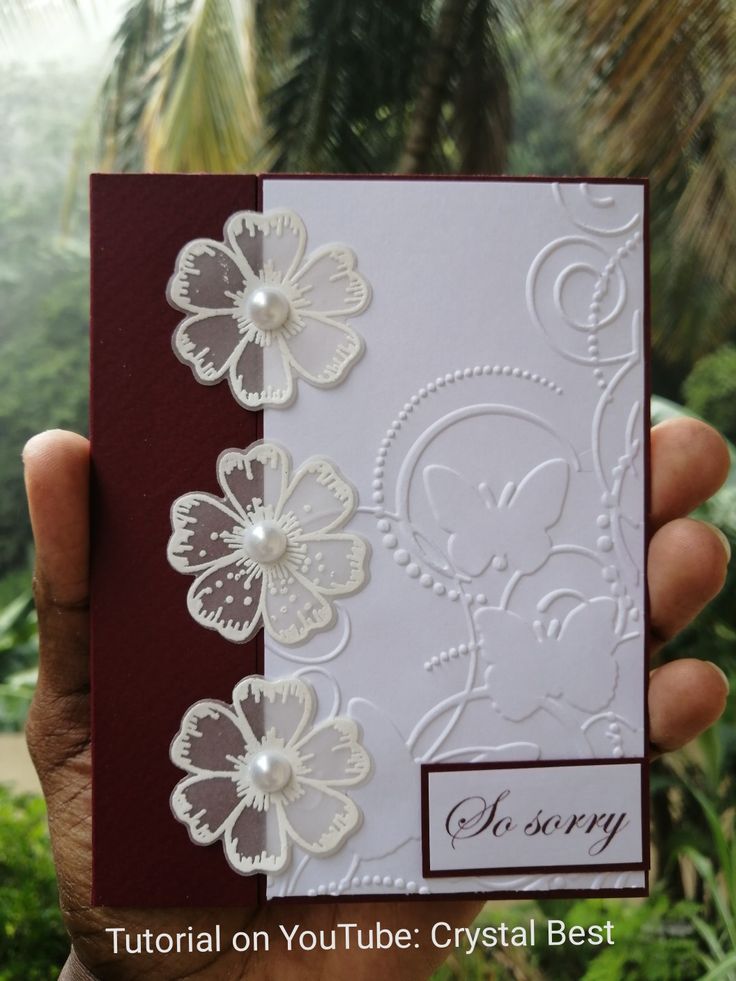 Handmade with sympathy card idea With Sympathy Cards, Handmade Sympathy Cards, Sympathy Card Sayings, Stampin Up Sympathy Cards, Sympathy Card Messages, With Sympathy, Sympathy Cards Handmade, Vellum Cards, Hand Made Greeting Cards