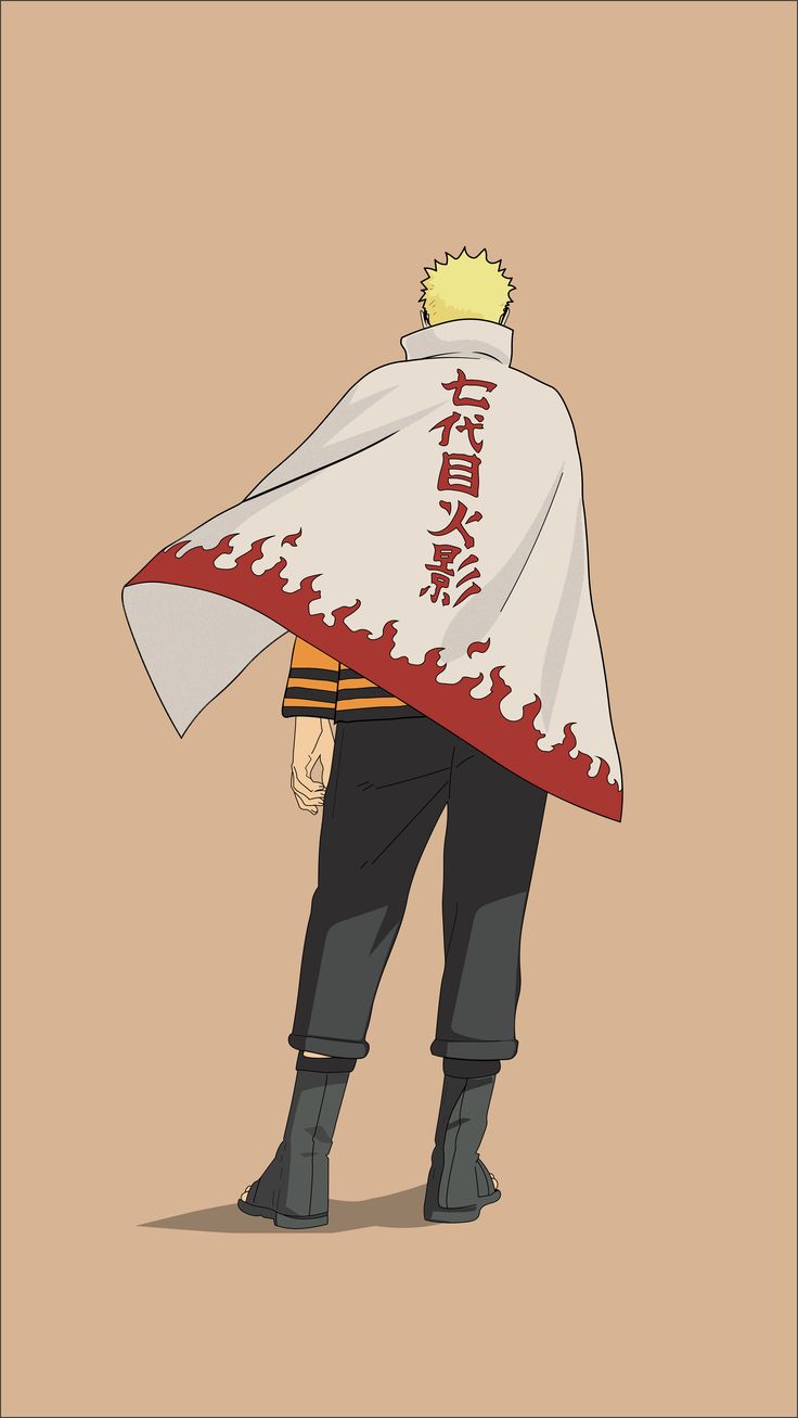 an anime character with a cape over his head, standing in front of a brown background