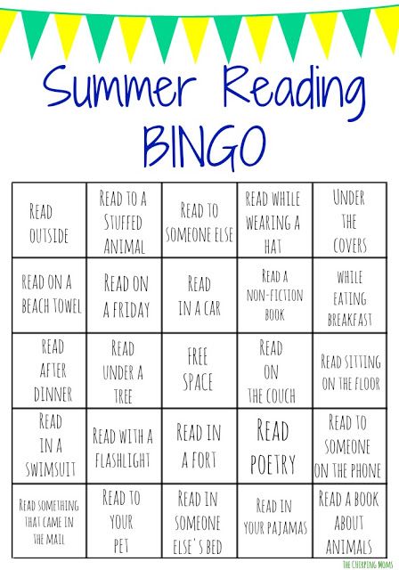 a printable summer reading bingo game with the words'read on, read in, read