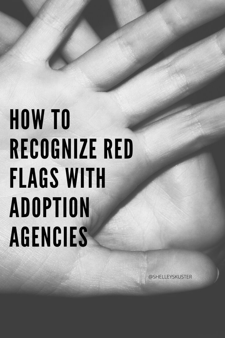 hands holding each other with the words how to recognize red flags with adoption agencies