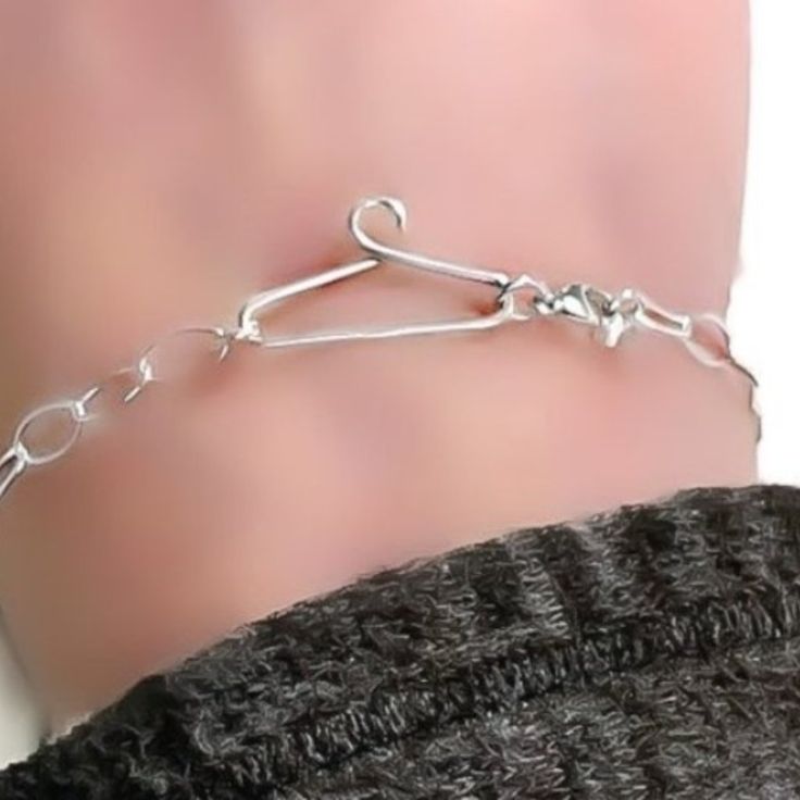 925 Sterling Silver Coat Hanger Bracelet -Made Entirely Of Solid 925 Sterling Silver -Hallmarked 925 -100% Hypoallergenic & Nickel Free -Great For Those W Sensitive Skin -Safe To Wear While Showering About 7” In Length (Can Be Clasped Smaller If Needed) Minimalist Adjustable Sterling Silver Bracelet With Lobster Clasp, Sterling Silver Paperclip Bracelet With Lobster Clasp, Sterling Silver Bracelet With Lobster Clasp For Everyday, Sterling Silver Paperclip Bracelet As Gift, Adjustable Silver Sterling Silver Paperclip Bracelet, Everyday Adjustable Charm Bracelet With Sterling Silver Clasp, Sterling Silver Bracelets With Silver Clasp For Everyday, Sterling Silver Bracelet For Everyday, Sterling Silver Adjustable Paperclip Bracelet