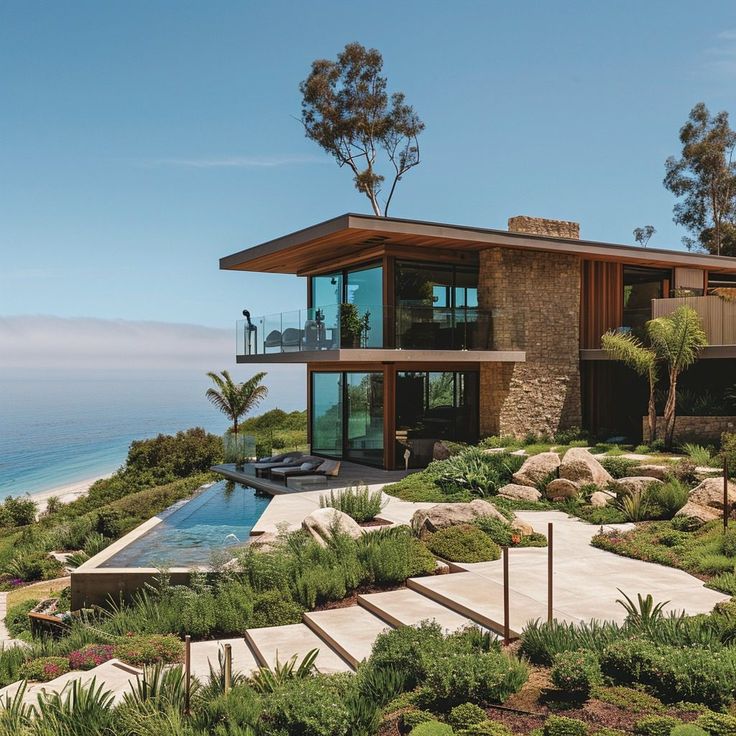 Inside Shaun White's Malibu Beachfront Home Lux Beach House, Designer House Exterior, Modern Contemporary Beach House, Malibu Luxury Homes, Beach House Modern Interior, House In The Hills California, House Near Ocean, California Luxury Homes, House With Beach View