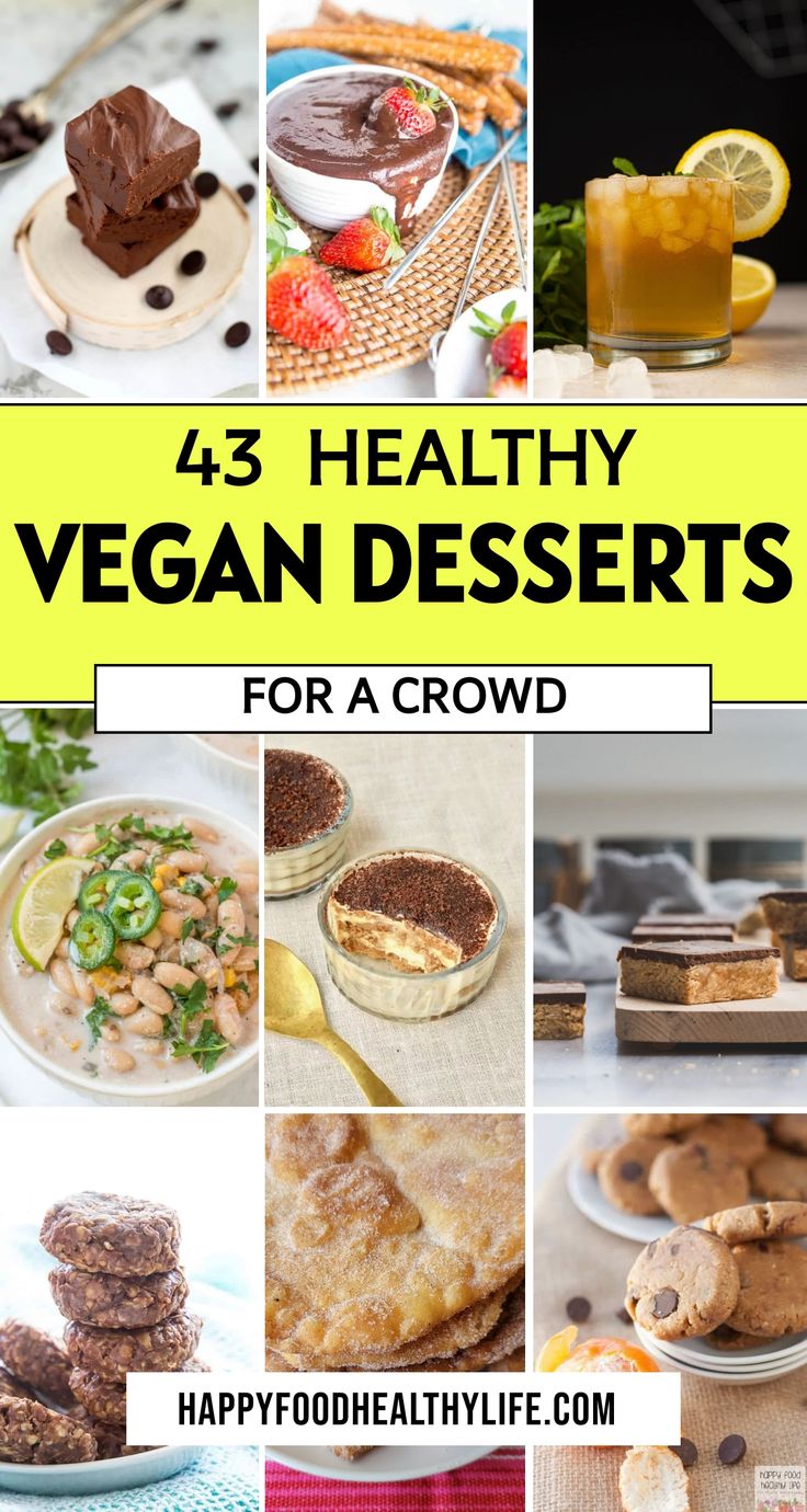 healthy vegan desserts for a crowd