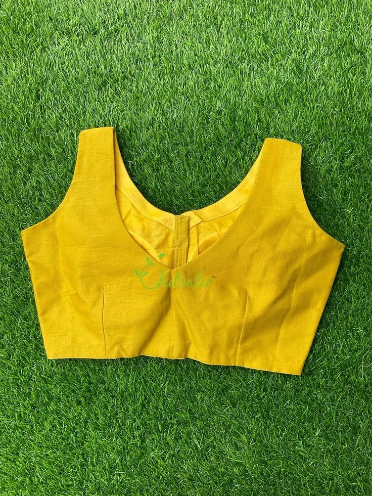 A Mustard Yellow Made to Measure V-neck Cotton Blouse/ | Etsy Cotton Padded V-neck Blouse, Cotton V-neck Padded Blouse Piece, Yellow Cotton V-neck Blouse, Unstitched V-neck Cotton Blouse Piece, Unstitched V-neck Cotton Blouse, Unstitched Cotton V-neck Blouse, Yellow Fitted Sleeveless Blouse Piece, Padded V-neck Tank Top, Yellow V-neck Vest Top