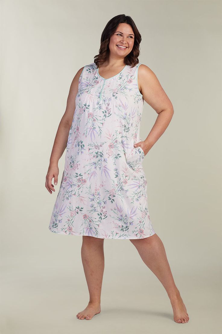 Keep it classy with our 100% Cotton Knit Long Nightgown. Crafted with meticulous attention to detail, this nightgown promises to envelop you in softness night after night. COTTON NIGHTGOWN: Lounging never looked so good! With short sleeves and floral print, this long cotton gown is so pretty you'll want to wear it all day. Did we mention it has pockets? DESIGNED IN THE US: Our women's nightgowns are built with lasting quality in mind, we durably construct our women's sleepwear with the best mate Long Nightgown, Cotton Gowns, Cotton Nightgown, Best Mate, Women's Sleepwear, Women's Nightgowns, Keep It Classy, Nightgowns, Sleepwear Women