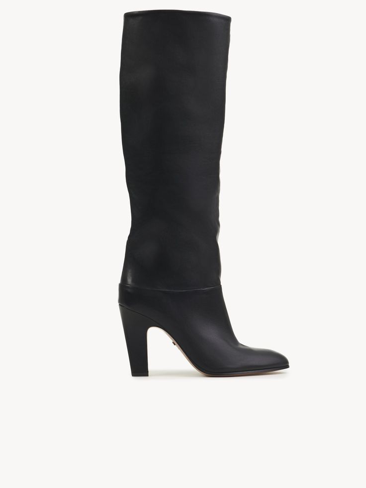 Chloé Eve Boot | Chloé US Chloe Logo, Chanel Boots, Chloe Shoes, Boot Pumps, 70s Inspired, Small Leather Goods, Mules Shoes, Leather Working, High Boots