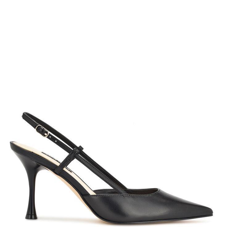 Peni Slingback Pumps Black Slingback Pumps, Lug Sole Booties, Black Slingback Heels, Woman Suit, Fashionable Shoes, Denim Shoes, Slingback Heel, Slingback Sandal, Slingback Pump