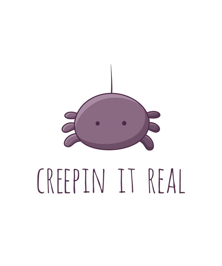 a purple creature with the words creepin it real