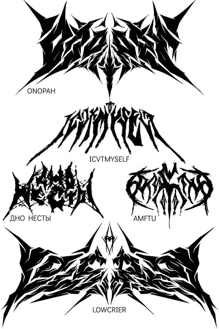 four different types of demon tattoos