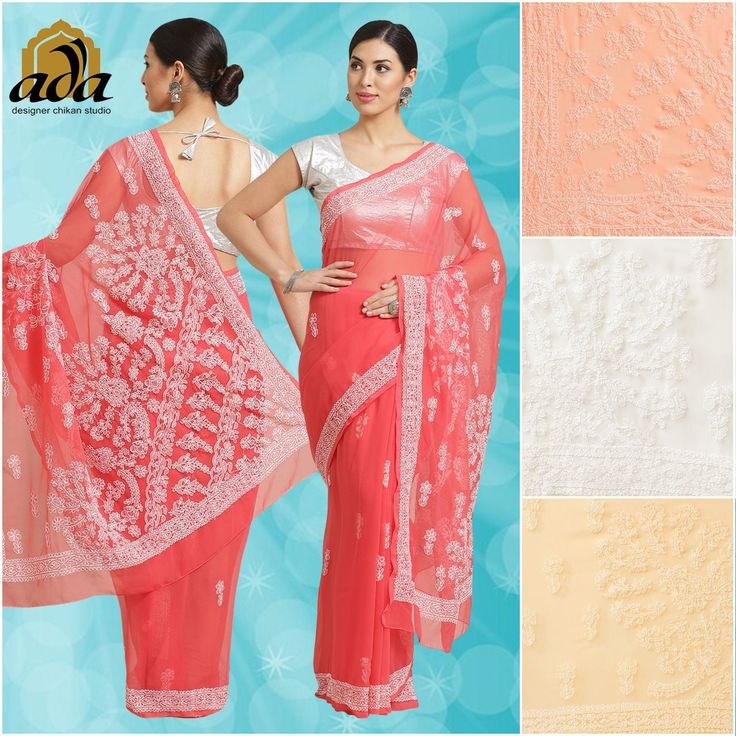 "Find more items of ADA:- https://www.etsy.com/in-en/shop/AdachikanStudio SKU: A204484 Fabric: Faux Georgette Length of the Saree: 5.50 meter Blouse Fabric: 1 meter Color: Carrot Pink Embroidery: Bakhiya , Keelkangan and Jaali Thread: White Cotton Touch and Feel: Soft and Comfortable Silhouette: Feel elegant with Ada Chikankari saree. The alluring Peach Faux Georgette saree weaved with white cotton thread. The fabric is lightweight and soft, best for any season use. Disclaimer: Blouse Shown for Traditional Saree With Chikankari Embroidery For Puja, Saree With Chikankari Embroidery For Puja, Chikankari Embroidery Saree For Puja, Bollywood Style Chikankari Embroidery Saree For Puja, Bollywood Style Saree With Chikankari Embroidery For Puja, Bollywood Style Chikankari Saree For Puja, Orange Traditional Wear With Chikankari Embroidery In Georgette, Festive Chikankari Embroidery Choli With Traditional Drape, Festive Traditional Drape Pre-draped Saree With Chikankari Embroidery