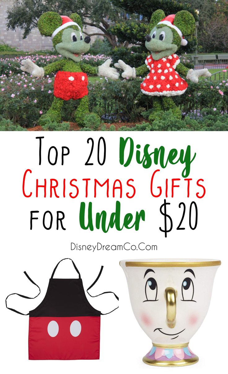 the top 20 disney christmas gifts for under $ 20, including mickey mouse and minnie mouse