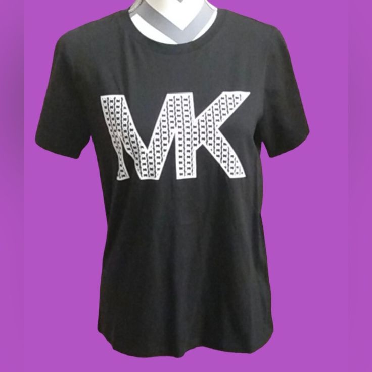 Black Nwt Micheal Kors Size Small T-Shirt Michael Kors Cotton Short Sleeve Tops, Michael Kors Cotton Top With Logo Print, Michael Kors Cotton Top With Graphic Print, Michael Kors Cotton Crew Neck Top, Michael Kors Cotton Crew Neck T-shirt, Michael Kors Black Crew Neck Top, Michael Kors Casual Short Sleeve T-shirt, Casual Michael Kors Short Sleeve T-shirt, Casual Michael Kors Short Sleeve Tops