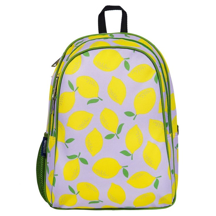 Your child will be the talk of the playground with Wildkin's 15 Inch School Backpack! Eye-catching patterns and a functional design come together to make this backpack for boys, and girls a fun addition to your child’s school and travel essentials. Two padded, adjustable shoulder straps and a padded back provide a comfortable wear, while the durable top handle is perfect for hanging in a locker before heading to class. We’ve designed our 15-Inch toddler backpack for school to withstand even the Playful Yellow Backpack For Back To School, Purple Backpack For School Events, Playful Purple Backpack, Purple Backpack For Playtime And Back To School, Lilac Lemonade, Kids Backpack Boys, Backpack For School, Toddler Backpack, Kids Backpack