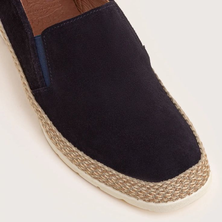 DNA Footwear takes your casual footwear to a new level. These luxurious slip-on's will elevate your casual look with soft suedes that give your shorts or chinos a finished touch. The soft flexible soles will keep you comforable all day long. So take on the weekend like you take on the weekday......in style. Soft suede uppers Jute wrapped outsole Soft rubber soles for comfort Wear barefoot or with no-show socks STYLENAME: BRYANT-NVY Waterproof Slippers, Casual Footwear, Comfort Wear, No Show Socks, Water Shoes, Kids Sneakers, Soft Rubber, Casual Look, Soft Suede