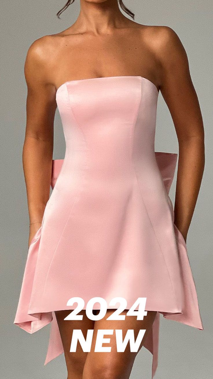 Experience the ultimate in elegance with the GH845 - Sheath Strapless Sleeveless Baby Pink Homecoming Party Dress. This dress is designed to make you feel luxurious and sophisticated, with its sleek sheath silhouette, strapless neckline, and sleeveless design. Perfect for any special occasion, this dress will make you stand out and feel like a true fashion icon. Baby Pink Hoco Dress, Graduation Vibes, Pink Hoco Dress, Engagement Party Games, Pink Homecoming, Homecoming Party, Mini Bow, Engagement Party Decorations, Strapless Neckline