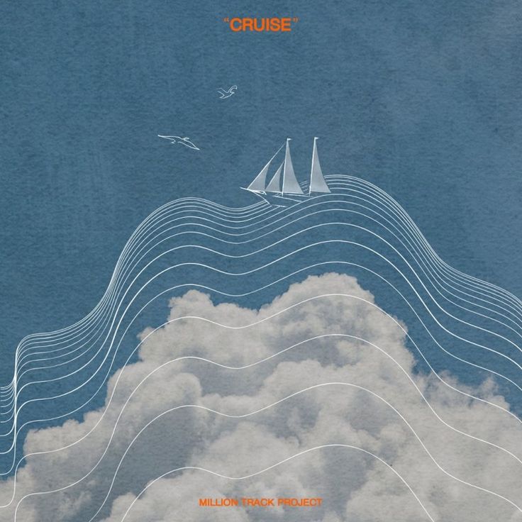 a book cover with an image of a sailboat in the sky and clouds above it