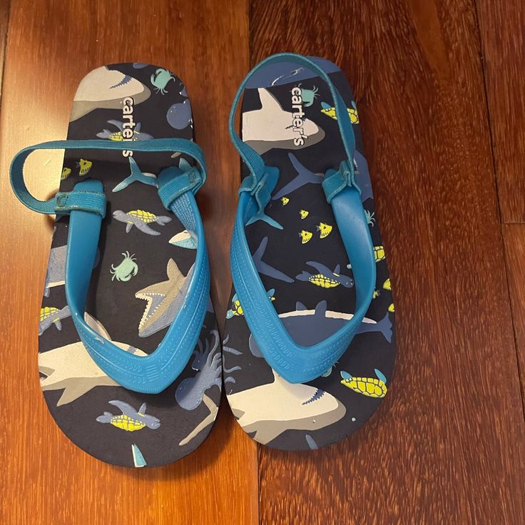 Carter’s Kids Flip Flop Nwt Never Worn Navy Blue Sandals, Toddler Sandals Girl, Light Up Sneakers, Boys Flip Flops, Rainbow Sandals, Kids Flip Flops, Carter Kids, Toddler Sandals