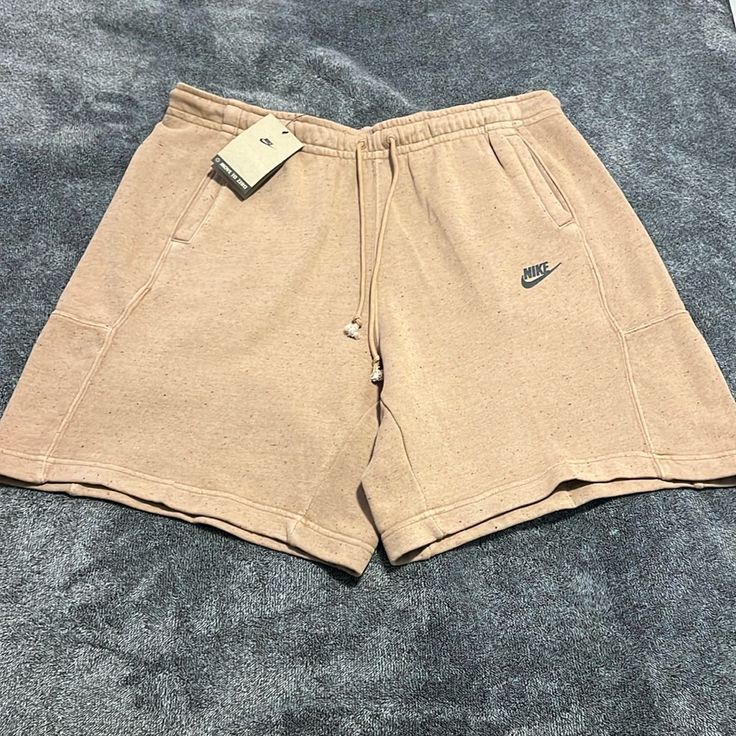 Khaki Colored Xxl Sweat Shorts, I’ll Ship Fast! Leisure Short Pants With Built-in Shorts, Comfortable Nike Bottoms With Built-in Shorts, Leisure Bottoms With Pockets, Short Leisure Bottoms With Pockets, Nike Relaxed Fit Bottoms For Leisure, Comfortable Nike Bottoms With Pockets, Nike Relaxed Fit Leisure Bottoms, Nike Lounge Shorts With Pockets, Nike Relaxed Fit Solid Color Bottoms