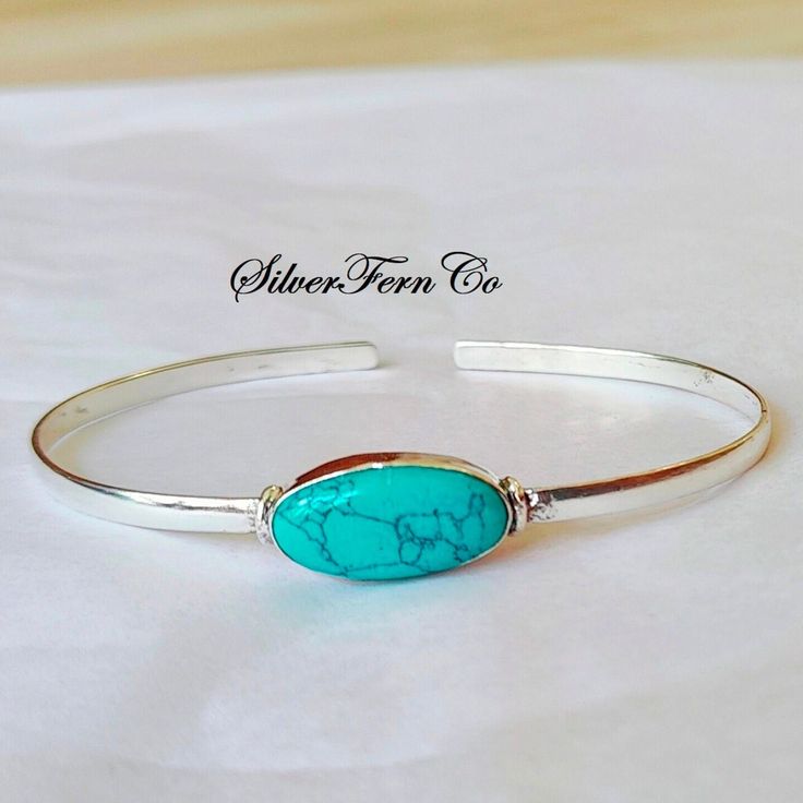 Turquoise Bangle , 925 Sterling Silver Bangle, Handmade bangle, Statement Jewelry, Anniversary Gift, Birthday Gift, Silver Jewelry  Gift For Her, Benefits Of Turquoise:  Turquoise has a strong connection to the throat chakra and helps to enhance communication and expression. It also aligns all of the chakras and is often used for healing purposes. Turquoise can also help you become more open to love and forgiveness, and release patterns of self-sabotage. Thanks For Visiting My Shop. Bhagirath Turquoise Sterling Silver Bracelets For Anniversary, Turquoise Sterling Silver Bracelet For Anniversary, Elegant Adjustable Turquoise Bangle, Adjustable Turquoise Cuff Bracelet As Gift, Handmade Turquoise Bangle For Gift, Adjustable Turquoise Bangle As A Gift, Elegant Turquoise Cuff Bracelet For Gift, Elegant Turquoise Cuff Bracelet As Gift, Elegant Turquoise Cuff Bracelet Gift