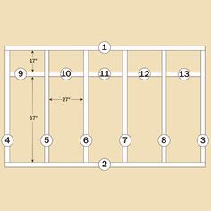 the diagram shows how to make a floor plan for a small room with no walls