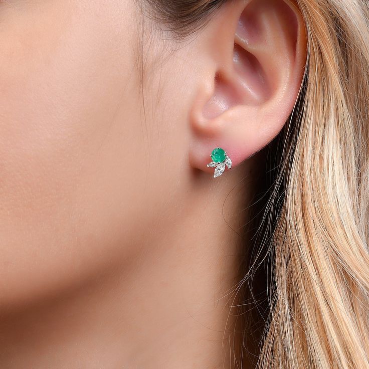 Step into the realm of classic luxury with the Stella Earrings. Great for everyday wear, or as a statement piece to add a touch of glamour to any outfit, these meticulously set emerald earrings are sure to be a timeless treasure. SKU BS30784E EMERALD SIZE 4.5mm COLORSTONE SHAPE Round COLORSTONE WT 0.55cts DIAMOND WT 0.34cts Ethically sourced emeralds directly from our renowned Belmont mine in Brazil. Emerald Color, Ethical Jewelry, Emerald Earrings, Emerald Jewelry, Timeless Treasures, Gold Material, Earring Necklace, Jewelry Branding, Ring Necklace