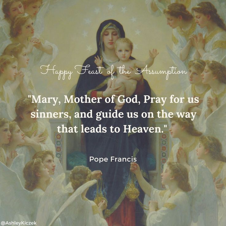 mary, mother of god, pray for us sinners and guide us on the way that leads to heaven