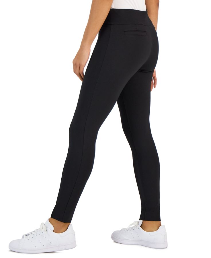 Get back to basics with these Jones New York Mid Rise Skinny Compression Pants. An essential in every woman's wardrobe, these are your go-to bottoms for all occasions. Dress up or down, polished meets comfort here. Black Compression Pants With 5-inch Inseam, Solid Compression Pants With 5-inch Inseam, Sporty Tight Pants With 5-inch Inseam, Versatile Tight Mid-rise Bottoms, Fitted Leggings With Pockets And 5-inch Inseam, Black Fitted Leggings With 5-inch Inseam, Compression Elastane Pants, Versatile Tight Black Bottoms, Tight Full-length Bottoms With Pockets