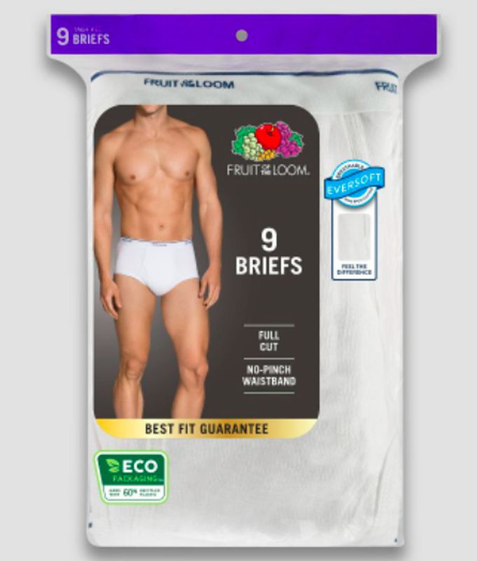 Fruit Of The Loom Men's Classic Briefs Size M White Fruit Of The Loom Men's White Cotton Briefs Offer Secure All Day Support With Full Coverage. Each Pair Wicks Moisture, Keeping You Fresh All Day. The Comfortable, Soft Waistband Will Not Bind Or Pinch Your Skin Allowing For Ease Of Movement. These Full Cut Briefs Provide Pinch Free Leg Openings With Secured Support. Our Classic White Briefs Have A Tag-Free Waistband That Is Soft Against Your Skin For All Day Comfort. We Are Proud Of The Hard Wo White Fruit, Mens Thermals, Men's Briefs, Wicks, Fruit Of The Loom, The Loom, Classic White, Briefs, White Cotton