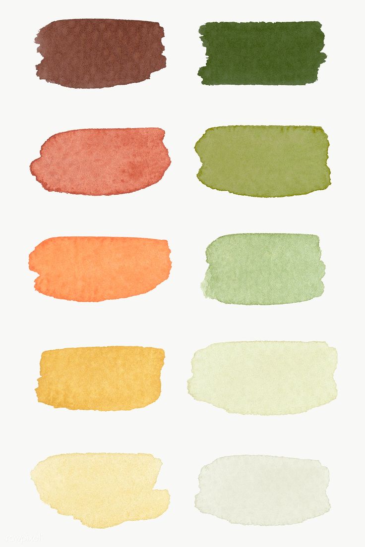 the different shades of watercolor paint