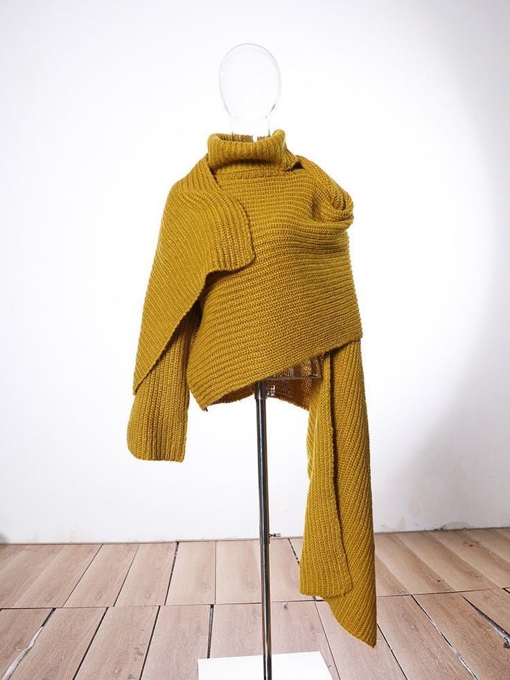 Material: Cotton + acrylic Yellow Acrylic Sweater For Winter, Yellow Acrylic Winter Sweater, Yellow Cable Knit Top For Fall, Fall Yellow Cable Knit Top, Winter Yellow Cable Knit Sweater, Fitted Yellow Turtleneck Sweater, Soft Knit Yellow Top For Winter, Yellow Knitted Oversized Top, Yellow Knit Sweater For Fall