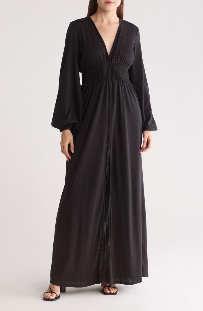 GO COUTURE Bishop Sleeve Maxi Dress | Nordstromrack Boho Black Dress, Billowy Sleeves, Maxi Design, Maxi Dress Summer, Bishop Sleeve, Sleeve Maxi Dress, Nordstrom Store, Summer Maxi Dress, Anniversary Sale