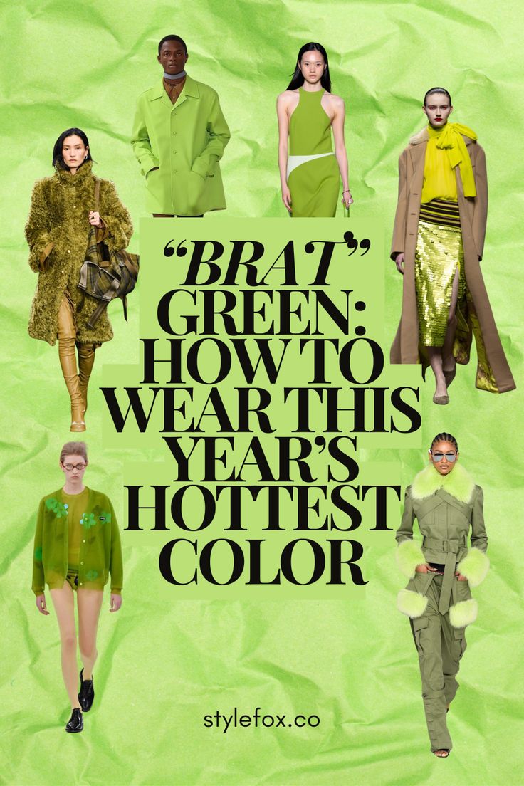 While "brat" green summer may have come and gone, the Charli XCX inspired green trend is just getting started. This vibrant, eye-catching hue has made a swift comeback from the '90's and is popping up everywhere from runways to streetwear, and everyday casual wear. Here's how to wear it! #fashion #bratgreen #brat Brat Green Outfit, Brat Green, Brat Summer, Her Campus, Kpop Group, Charli Xcx, Come And Go, Summer Trends, Getting Started