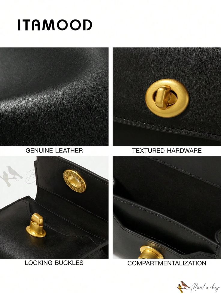 Bird in Bag - Luxurious Ladies' Leather Wallet Purse Rectangular Office Clutch With Card Slots, Office Clutch Bag With Card Slots, Gold Formal Bag With Interior Card Slots, Elegant Bags With Coin Pocket, Elegant Everyday Bag With Coin Pocket, Chic Bifold Bag With Card Slots, Elegant Shoulder Bag With Card Slots For Business, Elegant Business Shoulder Bag With Card Slots, Rectangular Wallets With Gold-tone Hardware