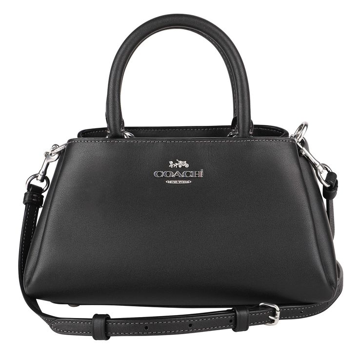 Coach Shoulder Bag Black Size: Body: Approx. H12.5 W13.5-21.5 D12 (Units In Cm)Handle Length: Approx. 24 Cmbody Weight: Approx. -G Coach Business Satchel With Branded Hardware, Modern Coach Satchel With Branded Hardware, Modern Coach Satchel With Handle Drop, Black Handheld Satchel With Branded Hardware, Coach Black Satchel With Handle Drop, Classic Black Handheld Satchel, Classic Black Bag With Branded Hardware, Black Formal Satchel With Handles, Formal Black Satchel With Handles