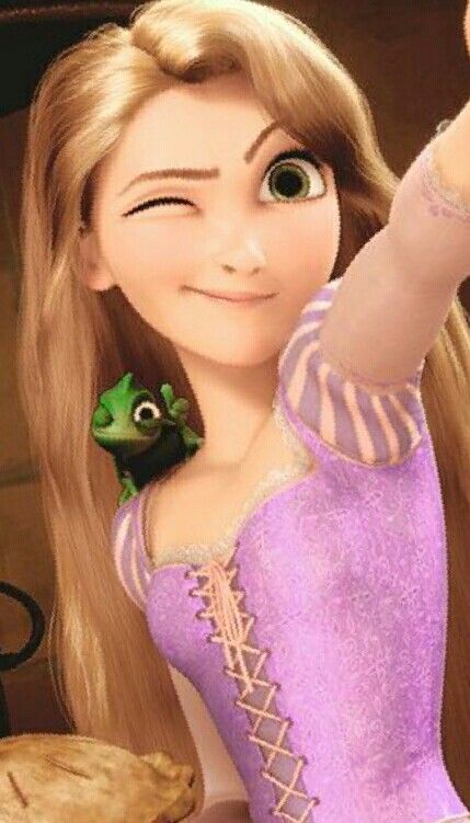 the princess and the frog is waving to someone in front of her, while she's holding a piece of bread