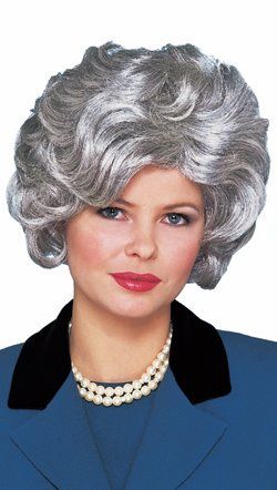 Classy Lady Silver Grey Wig - Candy Apple Costumes - Santa Claus Costumes Grease Costumes, Old Lady Costume, Silver Wigs, Australian Costume, Pirate Wench Costume, St Patrick's Day Costumes, Yellow Costume, Pink Costume, Fancy Dress Outfits