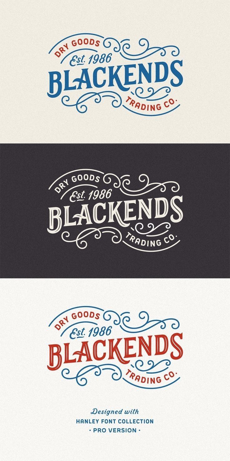 three different logos for black and white foods, including one with the word'blackends'on it