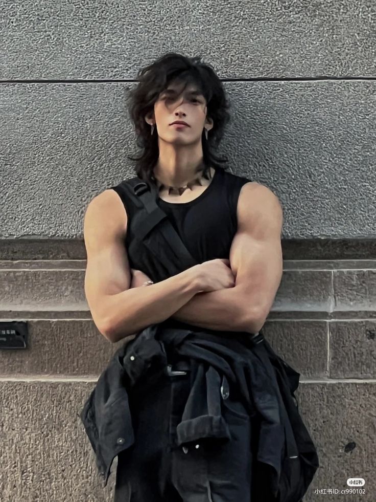 Male Pose Reference, Body Reference Poses, Cute Asian Guys, Foto Poses, Long Black Hair, The Perfect Guy, Hair Reference, Male Poses, Body Poses