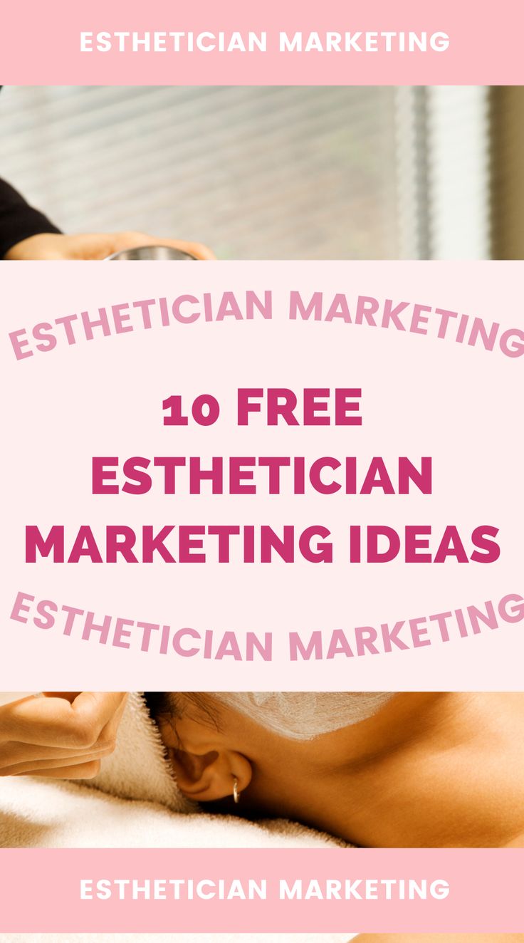 10 Free Esthetician Marketing Ideas — Marketing with Meg | Esthetician Marketing Esthetician Referral Program, Marketing Ideas For Estheticians, Esthetics Marketing Ideas, Esthetician Email Marketing, Esthetician Gift Bag Ideas, Skin Therapist Aesthetic, Marketing For Estheticians, Esthetician Grand Opening Ideas, Esthetician Giveaway Ideas