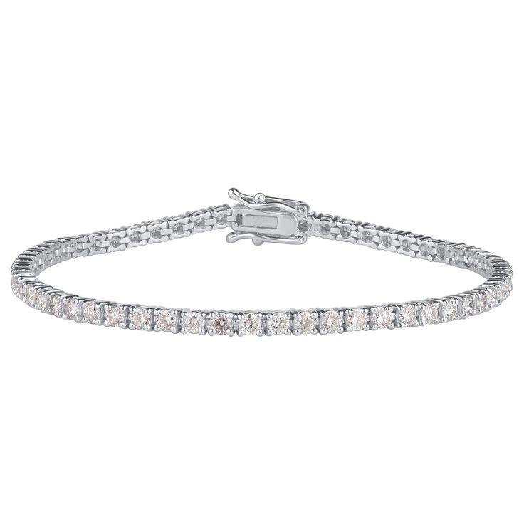 Tennis Bracelet, Round Cut Diamond, White Gold Diamonds, Diamond White, Round Cut, Diamond Bracelet, Daily Wear, Tennis, Jewelry Bracelets